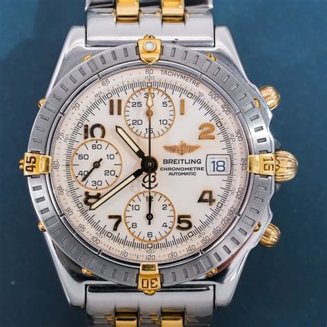 breitling chronomat chronograph 1990-1999 clone|Breitling Chronomat 44 two tone.